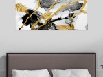 ΠΙΝΑΚΑΣ ΣΕ ΚΑΜΒΑ "ABSTRACT GOLDEN DREAM" MEGAPAP ΨΗΦΙΑΚΗΣ ΕΚΤΥΠΩΣΗΣ 120X50X3ΕΚ.