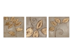 ΠΙΝΑΚΑΣ ΣΕ ΚΑΜΒΑ "GOLDEN LEAF" MEGAPAP ΤΡΙΠΤΥΧΟΣ ΨΗΦΙΑΚΗΣ ΕΚΤΥΠΩΣΗΣ 30X30X2ΕΚ.