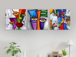 ΠΙΝΑΚΑΣ ΣΕ ΚΑΜΒΑ "CUBIK FACES" MEGAPAP ΤΡΙΠΤΥΧΟΣ ΨΗΦΙΑΚΗΣ ΕΚΤΥΠΩΣΗΣ 30X30X2ΕΚ.