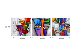 ΠΙΝΑΚΑΣ ΣΕ ΚΑΜΒΑ "CUBIK FACES" MEGAPAP ΤΡΙΠΤΥΧΟΣ ΨΗΦΙΑΚΗΣ ΕΚΤΥΠΩΣΗΣ 30X30X2ΕΚ.