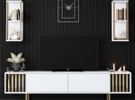 ΣΥΝΘΕΣΗ ΤΗΛΕΟΡΑΣΗΣ GOLDLINE MEGAPAP ΧΡΩΜΑ ΛΕΥΚΟ - ΧΡΥΣΟ 180X30X48ΕΚ.
