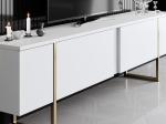 ΕΠΙΠΛΟ ΤΗΛΕΟΡΑΣΗΣ LUXE MEGAPAP ΧΡΩΜΑ ΛΕΥΚΟ - ΧΡΥΣΟ 180X30X50ΕΚ.
