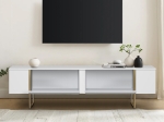 ΕΠΙΠΛΟ ΤΗΛΕΟΡΑΣΗΣ LUXE MEGAPAP ΧΡΩΜΑ ΛΕΥΚΟ - ΧΡΥΣΟ 180X30X50ΕΚ.
