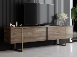 ΕΠΙΠΛΟ ΤΗΛΕΟΡΑΣΗΣ LUXE MEGAPAP ΧΡΩΜΑ ΚΑΡΥΔΙ - ΧΡΥΣΟ 180X30X50ΕΚ.