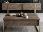 ΕΠΙΠΛΟ ΤΗΛΕΟΡΑΣΗΣ LUXE MEGAPAP ΧΡΩΜΑ ΚΑΡΥΔΙ - ΧΡΥΣΟ 180X30X50ΕΚ.