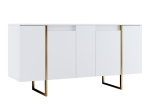 ΜΠΟΥΦΕΣ LUXE MEGAPAP ΧΡΩΜΑ ΛΕΥΚΟ - ΧΡΥΣΟ 160X35X80ΕΚ.