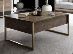 ΤΡΑΠΕΖΑΚΙ ΣΑΛΟΝΙΟΥ LUXE MEGAPAP ΧΡΩΜΑ ΚΑΡΥΔΙ - ΧΡΥΣΟ 90X60X40ΕΚ.