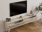 ΕΠΙΠΛΟ ΤΗΛΕΟΡΑΣΗΣ PARIS MEGAPAP ΧΡΩΜΑ TRAVERTINE 160X25X35ΕΚ.