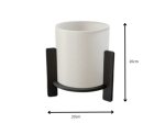 ΦΩΤΙΣΤΙΚΟ ΕΠΙΤΡΑΠΕΖΙΟ PINE MEGAPAP E27 MDF - ΥΦΑΣΜΑ PVC ΧΡΩΜΑ ΜΑΥΡΟ - ΚΡΕΜ Ø20X20ΕΚ.