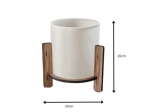 ΦΩΤΙΣΤΙΚΟ ΕΠΙΤΡΑΠΕΖΙΟ PINE MEGAPAP E27 MDF - ΥΦΑΣΜΑ PVC ΧΡΩΜΑ ΚΑΡΥΔΙ - ΚΡΕΜ Ø20X20ΕΚ.