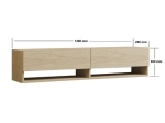 ΕΠΙΠΛΟ ΤΗΛΕΟΡΑΣΗΣ ΕΠΙΤΟΙΧΙΟ ARGES MEGAPAP ΧΡΩΜΑ TRAVERTINE 140X29,6X30ΕΚ.
