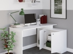 ΓΡΑΦΕΙΟ ΕΡΓΑΣΙΑΣ BASAK MEGAPAP ΓΩΝΙΑΚΟ ΧΡΩΜΑ ΛΕΥΚΟ 130X60X74ΕΚ.