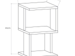 ΚΟΜΟΔΙΝΟ CARTER MEGAPAP ΧΡΩΜΑ ΑΝΘΡΑΚΙ 29,6X29,6X49,4ΕΚ.