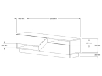 ΕΠΙΠΛΟ ΤΗΛΕΟΡΑΣΗΣ KOZA MEGAPAP ΧΡΩΜΑ TRAVERTINE 160X40X45ΕΚ.
