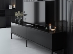ΕΠΙΠΛΟ ΤΗΛΕΟΡΑΣΗΣ LORD MEGAPAP ΧΡΩΜΑ ΜΑΥΡΟ 180X30X47ΕΚ.