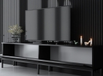 ΕΠΙΠΛΟ ΤΗΛΕΟΡΑΣΗΣ LORD MEGAPAP ΧΡΩΜΑ ΜΑΥΡΟ 180X30X47ΕΚ.
