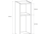 ΚΟΜΟΔΙΝΟ ΕΠΙΤΟΙΧΙΟ SAULT MEGAPAP ΧΡΩΜΑ ΛΕΥΚΟ 23,2X22X59,6ΕΚ.