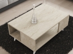 ΤΡΑΠΕΖΑΚΙ ΣΑΛΟΝΙΟΥ YUKA MEGAPAP ΧΡΩΜΑ TRAVERTINE 90X60X39,5ΕΚ.