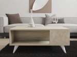 ΤΡΑΠΕΖΑΚΙ ΣΑΛΟΝΙΟΥ YUKA MEGAPAP ΧΡΩΜΑ TRAVERTINE 90X60X39,5ΕΚ.