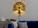 ΑΠΛΙΚΑ ΤΟΙΧΟΥ TREE MEGAPAP E27 ΜΕΤΑΛΛΙΚΗ ΧΡΩΜΑ ΜΑΥΡΟ 50X9X46ΕΚ.