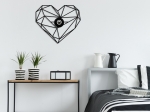 ΑΠΛΙΚΑ ΤΟΙΧΟΥ HEART MEGAPAP E27 MDF ΧΡΩΜΑ ΜΑΥΡΟ 47X12X40ΕΚ.