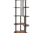 ΦΩΤΙΣΤΙΚΟ ΔΑΠΕΔΟΥ NOVA II MEGAPAP MDF - PVC ΥΦΑΣΜΑ ΧΡΩΜΑ ΚΑΡΥΔΙ - ΜΑΥΡΟ 65X35X150ΕΚ.
