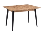 ΤΡΑΠΕΖΙ DOLUNAY MEGAPAP ΕΠΕΚΤΕΙΝΟΜΕΝΟ ΧΡΩΜΑ ATLANTIC PINE - ΜΑΥΡΟ 100X60(120X100)X79,5ΕΚ.