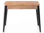 ΤΡΑΠΕΖΙ DOLUNAY MEGAPAP ΕΠΕΚΤΕΙΝΟΜΕΝΟ ΧΡΩΜΑ ATLANTIC PINE - ΜΑΥΡΟ 100X60(120X100)X79,5ΕΚ.