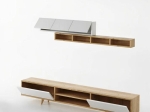 ΣΥΝΘΕΣΗ ΤΗΛΕΟΡΑΣΗΣ SERINE MEGAPAP ΧΡΩΜΑ ΛΕΥΚΟ - SAPPHIRE OAK 170X37X45ΕΚ.