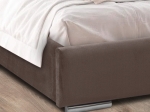 ΚΡΕΒΑΤΙ FIGARO MEGAPAP ΥΦΑΣΜΑΤΙΝΟ ΧΡΩΜΑ ΚΑΦΕ 160X200ΕΚ.