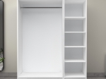 ΝΤΟΥΛΑΠΑ ΡΟΥΧΩΝ VICTORIA MEGAPAP ΤΡΙΦΥΛΛΗ ΧΡΩΜΑ ΛΕΥΚΟ 150X60X181ΕΚ.