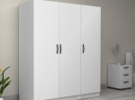ΝΤΟΥΛΑΠΑ ΡΟΥΧΩΝ VICTORIA MEGAPAP ΤΡΙΦΥΛΛΗ ΧΡΩΜΑ ΛΕΥΚΟ 150X60X181ΕΚ.