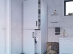 ΝΤΟΥΛΑΠΑ ΠΛΥΝΤΗΡΙΟΥ LAUNDRY ΛΕΥΚΟ 70X68X190CM
