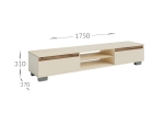 ΣΥΝΘΕΣΗ ΤΗΛΕΟΡΑΣΗΣ LILU ΜΠΕΖ-ΣΚΟΥΡΟ ΔΡΥΣ 175X37X131CM