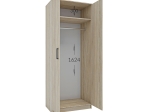 ΝΤΟΥΛΑΠΑ ΔΙΦΥΛΛΗ SIMPLE ΣΟΝΟΜΑ 80X52X205CM