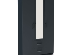 ΝΤΟΥΛΑΠΑ ΤΡΙΦΥΛΛΗ SIMPLE 3D2D ΓΡΑΦΙΤΗΣ 120X52X205CM