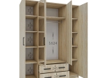 ΝΤΟΥΛΑΠΑ ΤΕΤΡΑΦΥΛΛΗ SIMPLE 4D2D ΣΟΝΟΜΑ 160X52X205CM