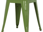 ΣΚΑΜΠΩ ΜΕΤΑΛΛΙΚΟ HM0096.23 MELITA ΣΕ LIGHT OLIVE GREEN 39x39x46 εκ.