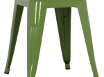 ΣΚΑΜΠΩ ΜΕΤΑΛΛΙΚΟ HM0096.23 MELITA ΣΕ LIGHT OLIVE GREEN 39x39x46 εκ.
