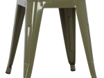 ΣΚΑΜΠΟ ΜΕΤΑΛΛΙΚΟ MELITA HM0096.43 ΣΕ DARK OLIVE ΧΡΩΜΑ 37x37x45Υεκ.