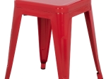 ΣΚΑΜΠΟ ΜΕΤΑΛΛΙΚΟ MELITA HM0096.44 ΣΕ ΚΟΚΚΙΝΟ ΧΡΩΜΑ 37x37x45Υεκ.