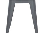 ΣΚΑΜΠΟ ΜΕΤΑΛΛΙΚΟ MELITA HM0096.50 ΣΕ ΓΚΡΙ ΜΑΤ ΧΡΩΜΑ 37x37x45Υεκ.
