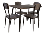 ΣΕΤ ΤΡΑΠΕΖΑΡΙΑΣ 5ΤΜΧ HM0165 ΣΕ ΚΑΦΕ ΧΡΩΜΑ 110x70x76  εκ.