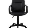 ΚΑΡΕΚΛΑ ΓΡΑΦΕΙΟΥ GRANE HM1005 ΜΕ ΜΠΡΑΤΣΑ ΜΑΥΡO PU 56,5x50x88-100Υ εκ.
