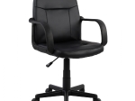 ΚΑΡΕΚΛΑ ΓΡΑΦΕΙΟΥ GRANE HM1005 ΜΕ ΜΠΡΑΤΣΑ ΜΑΥΡO PU 56,5x50x88-100Υ εκ.