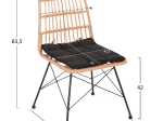 ΣΕΤ ΕΞΩΤΕΡΙΚΟΥ ΧΩΡΟΥ 3ΤΜΧ ALLEGRA HM10477 WICKER ΜΠΕΖ-ΜΕΤΑΛΛΟ ΜΑΥΡΟ
