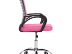 ΚΑΡΕΚΛΑ ΓΡΑΦΕΙΟΥ TRAIL HM1192.35 ΡΟΖ MESH-ΠΟΔΙ ΧΡΩΜΙΟΥ 62x51x98Υεκ.