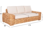 ΣΕΤ ΣΑΛΟΝΙ ΕΞ. ΧΩΡΟΥ 4ΤΜΧ TROPEL HM11939 ΦΥΣΙΚΟ RATTAN-3ΘΕΣΙΟΣ ΚΑΝΑΠΕΣ-2 ΠΟΛΥΘΡΟΝΕΣ-ΤΡΑΠΕΖΙ