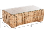 ΣΕΤ ΣΑΛΟΝΙ 4ΤΜΧ TROPEL HM11940 ΦΥΣΙΚΟ RATTAN-2ΘΕΣΙΟΣ ΚΑΝΑΠΕΣ-2 ΠΟΛΥΘΡΟΝΕΣ-ΤΡΑΠΕΖΙ