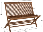ΣΕΤ ΤΡΑΠΕΖΑΡΙΑΣ ΕΞΩΤ. ΧΩΡΟΥ 6ΤΜΧ KENDALL HM11954 ΜΑΣΙΦ ΞΥΛΟ TEAK ΦΥΣΙΚΟ
